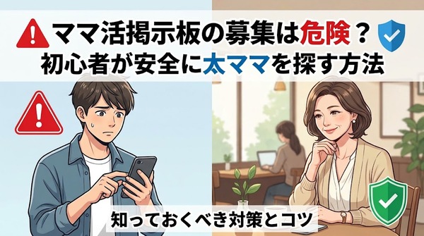 ママ活掲示板の募集は危険?初心者が安全に太ママを探す方法